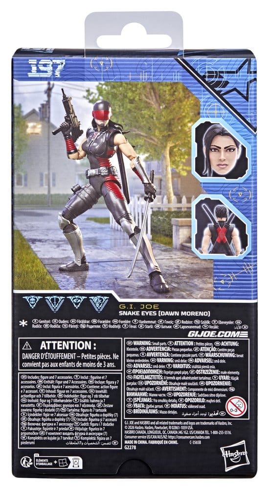 G.I. Joe Classified Series Figurine Snake Eyes (Dawn Moreno) 15 cm