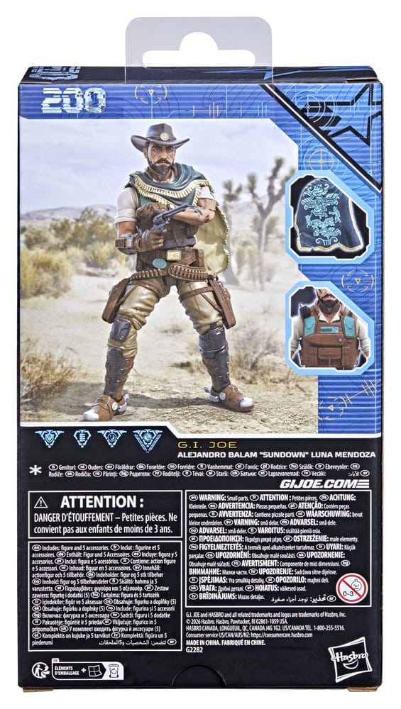 G.I. Joe Classified Series figurine #200 Alejandro Balam "Sundown" Luna Mendoza 15 cm