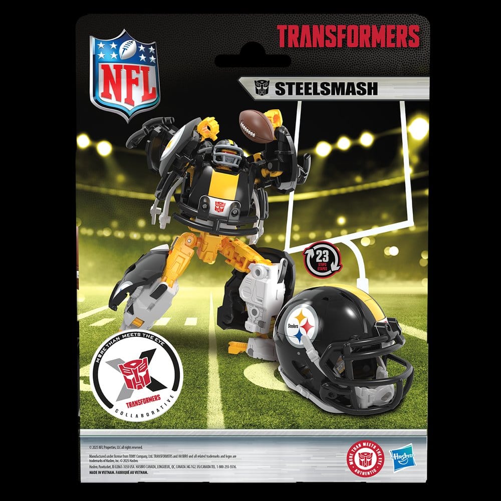 Transformers x NFL figurine Pittsburgh Steelers: Steelsmash 14 cm
