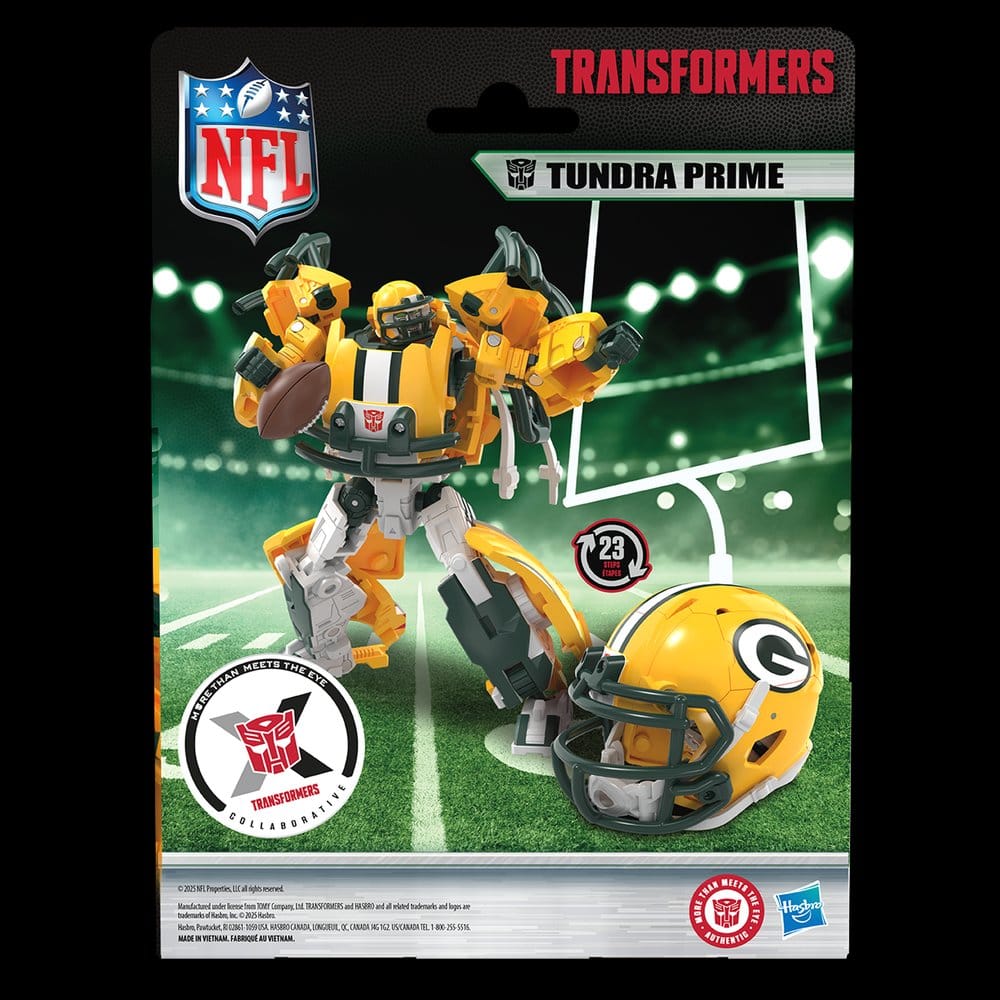 Transformers x NFL figurine Green Bay Packers: Tundra Prime 14 cm