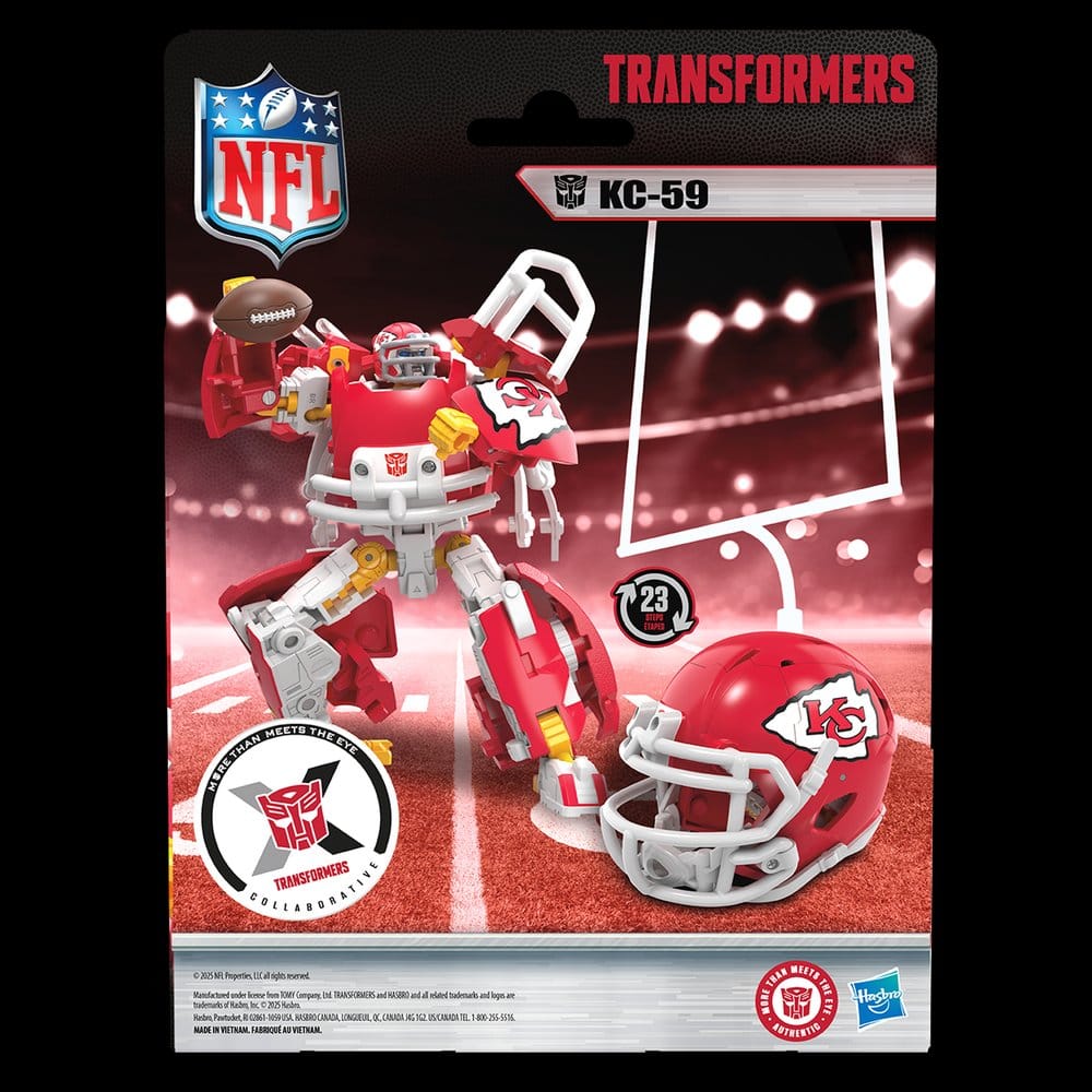 Transformers x NFL figurine Kansas City Chiefs: KC-59 14 cm