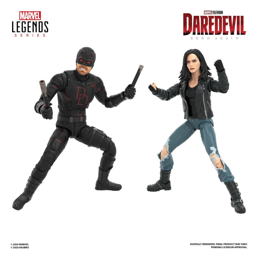 Daredevil: Born Again Marvel Legends pack 2 figurines Daredevil & Jessica Jones 15 cm