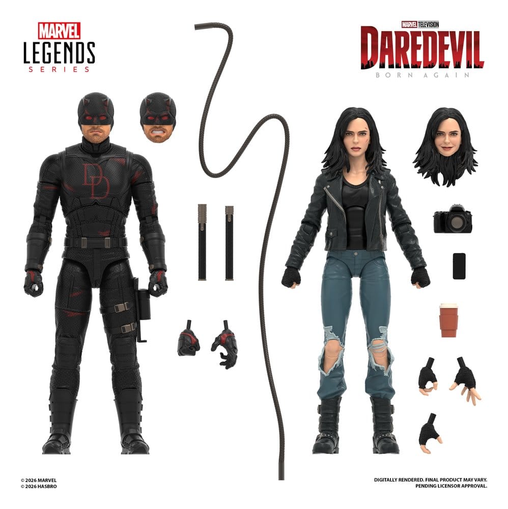 Daredevil: Born Again Marvel Legends pack 2 figurines Daredevil & Jessica Jones 15 cm