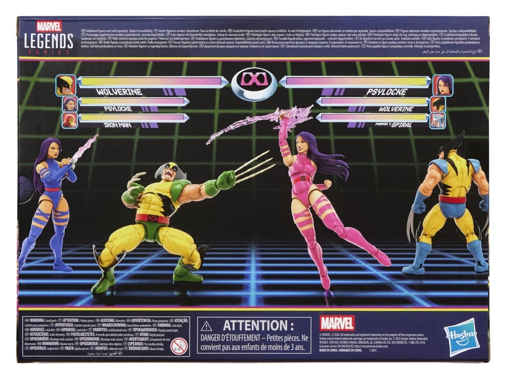 Marvel Games Marvel Legends pack 2 figurines Wolverine & Psylocke 15 cm