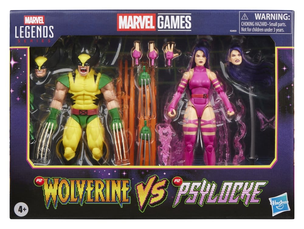 Marvel Games Marvel Legends pack 2 figurines Wolverine & Psylocke 15 cm