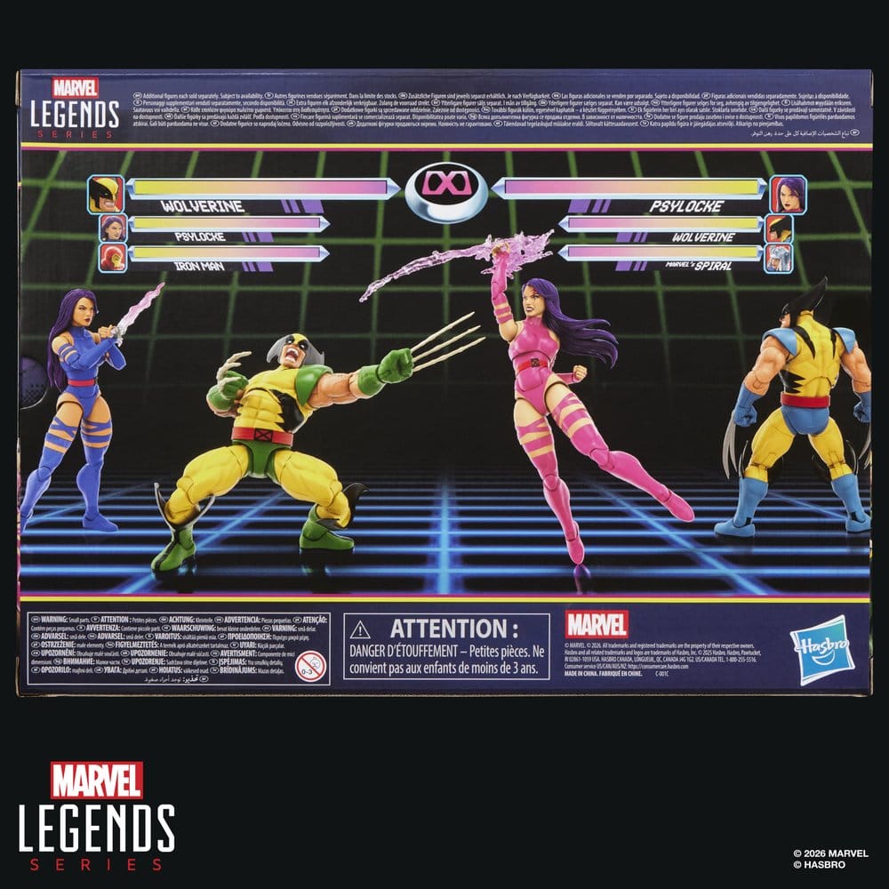 Marvel Games Marvel Legends pack 2 figurines Wolverine & Psylocke 15 cm