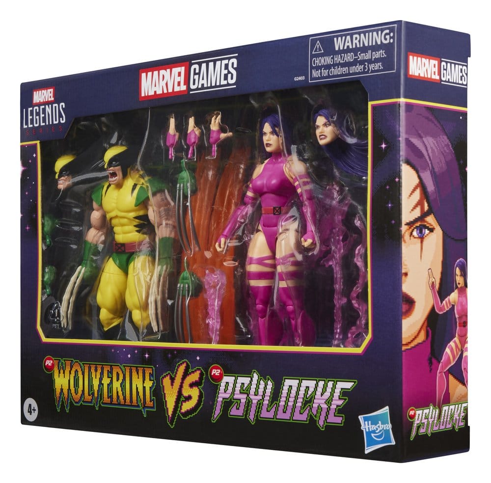 Marvel Games Marvel Legends pack 2 figurines Wolverine & Psylocke 15 cm