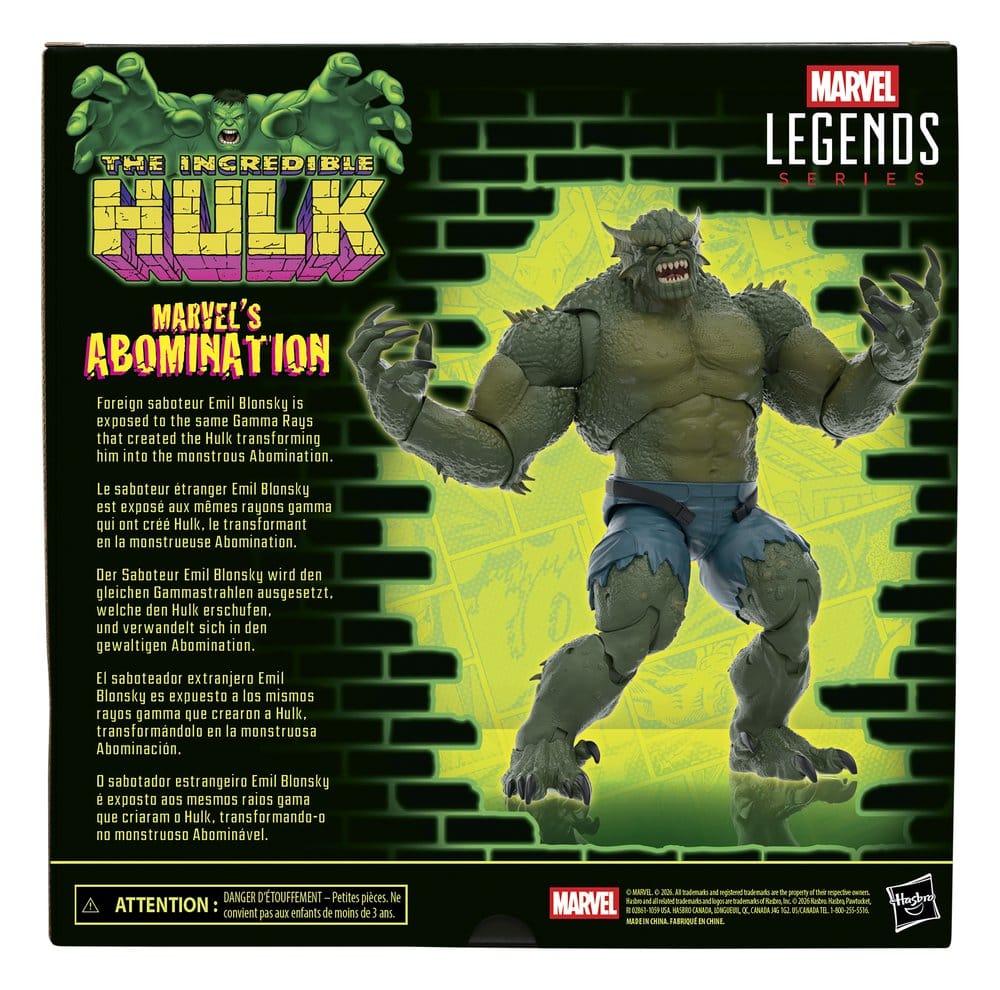 The Incredible Hulk Marvel Legends figurine Marvel's Abomination 15 cm