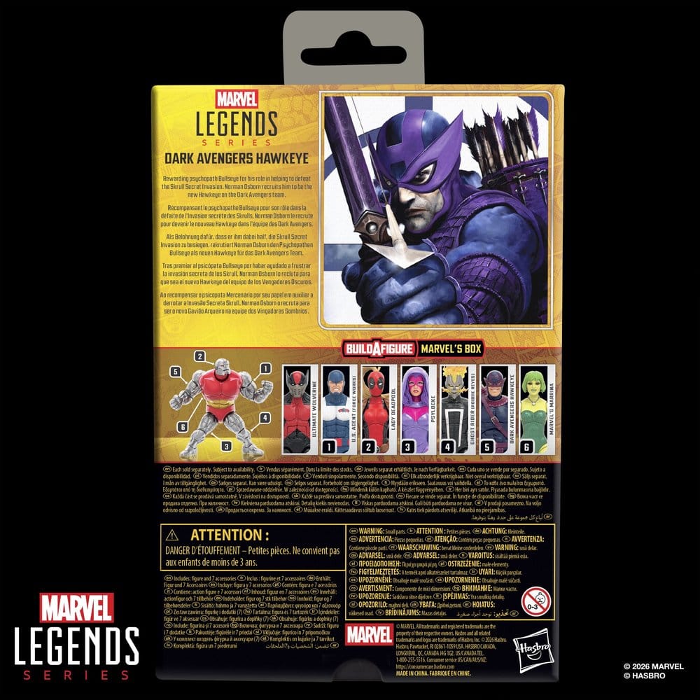 Marvel Legends figurine Dark Avengers Hawkeye (BAF: Marvel's Box) 15 cm