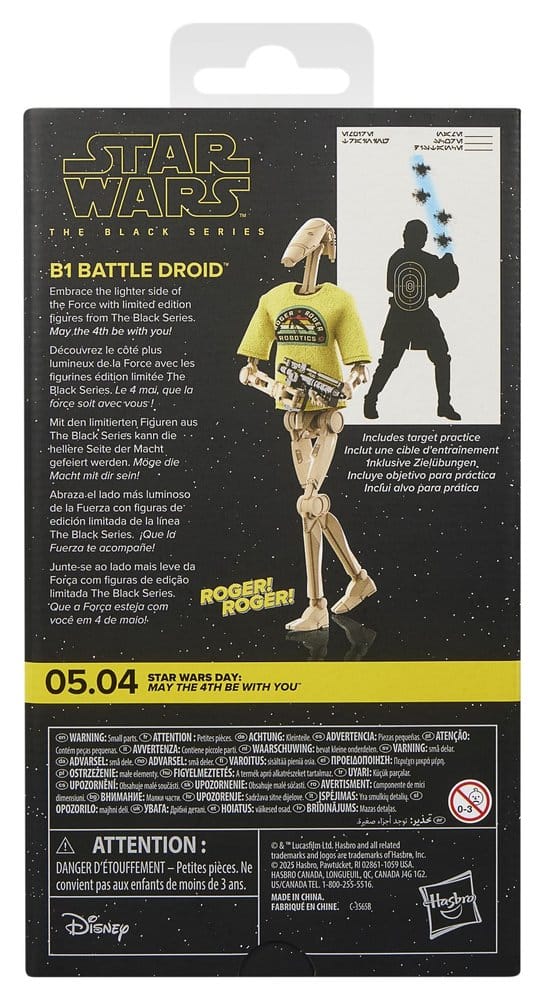 Star Wars Black Series figurine B1 Battle Droid May the 4th Be With You 15 cm