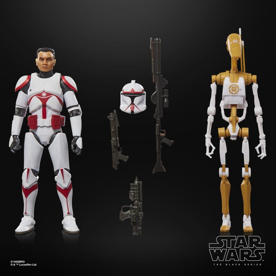 Star Wars: Battlefront II Black Series pack 2 figurines Phase I Assault Trooper & Battle Droid Officer 15 cm