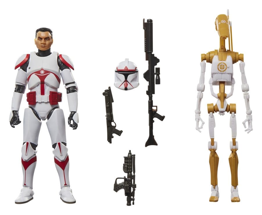 Star Wars: Battlefront II Black Series pack 2 figurines Phase I Assault Trooper & Battle Droid Officer 15 cm