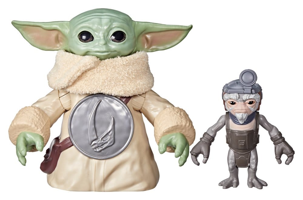 Star Wars: The Mandalorian & Grogu figurine électronique Câlins Grogu & Anzellan 17 cm