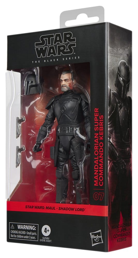 Star Wars: Maul – Shadow Lord Black Series figurine Mandalorian Super Commando Kebris 15 cm