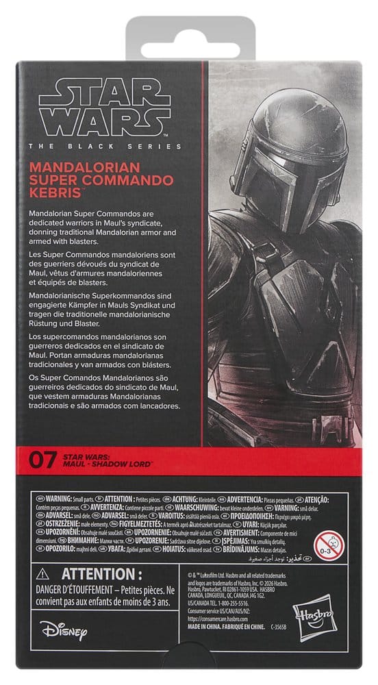 Star Wars: Maul – Shadow Lord Black Series figurine Mandalorian Super Commando Kebris 15 cm