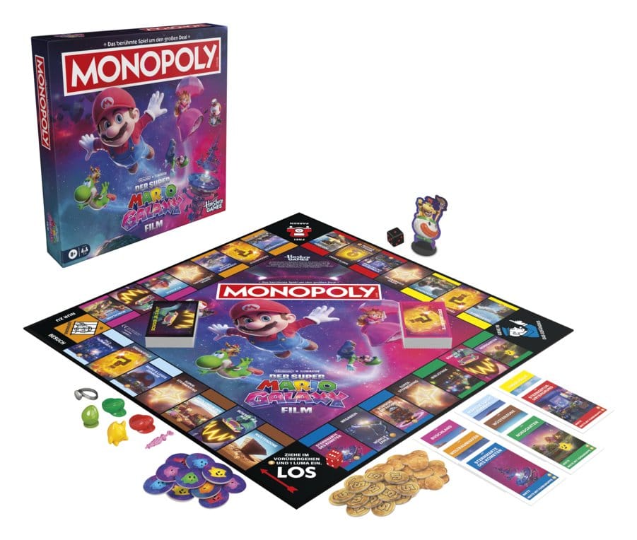 Super Mario Galaxy Le Film Monopoly jeu de plateau *ALLEMAND*