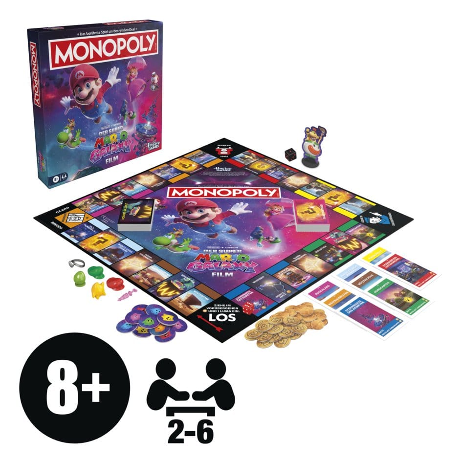 Super Mario Galaxy Le Film Monopoly jeu de plateau *ALLEMAND*