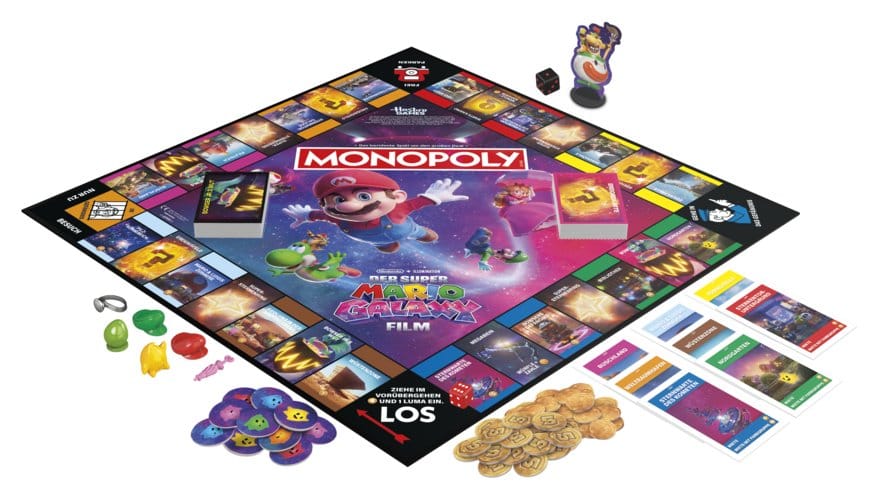 Super Mario Galaxy Le Film Monopoly jeu de plateau *ALLEMAND*
