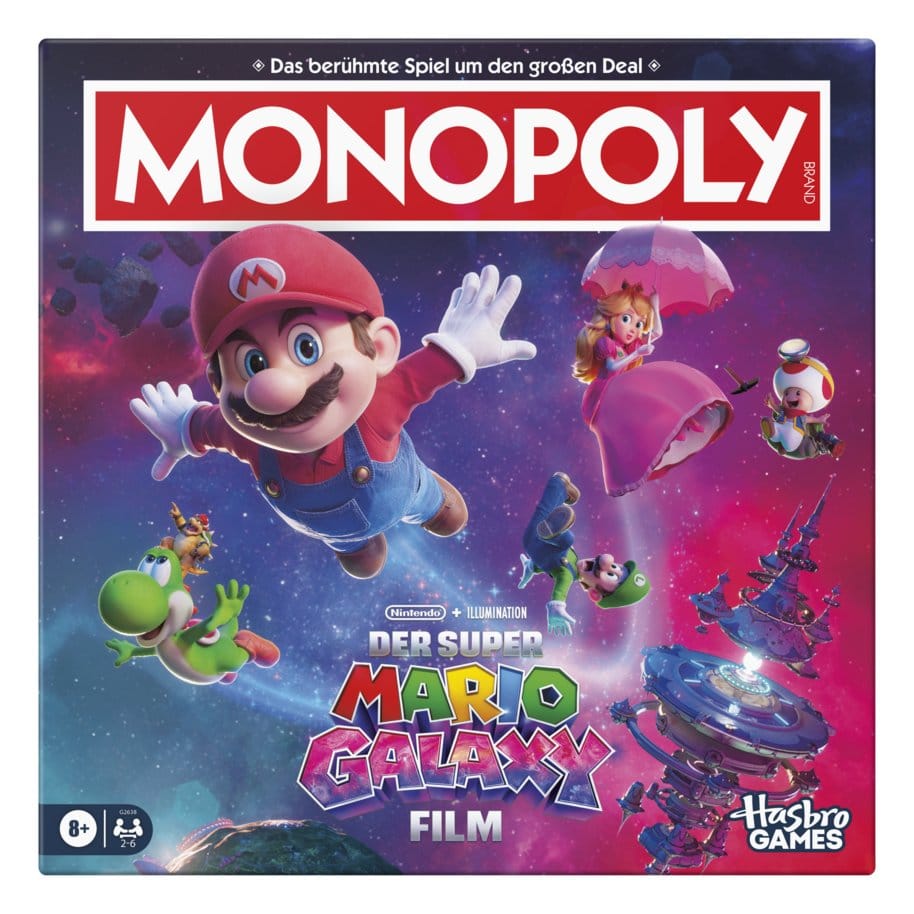 Super Mario Galaxy Le Film Monopoly jeu de plateau *ALLEMAND*