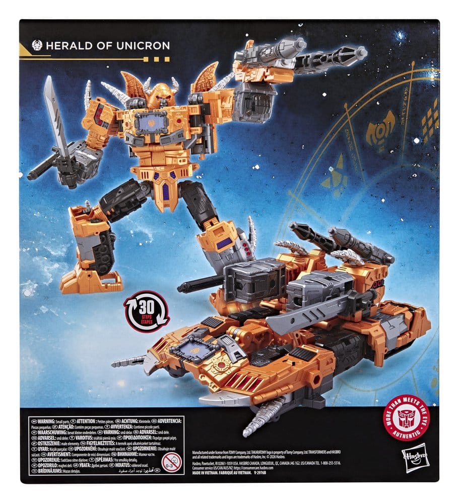 Transformers Age of the Primes Leader Class figurine Herald of Unicron 19 cm