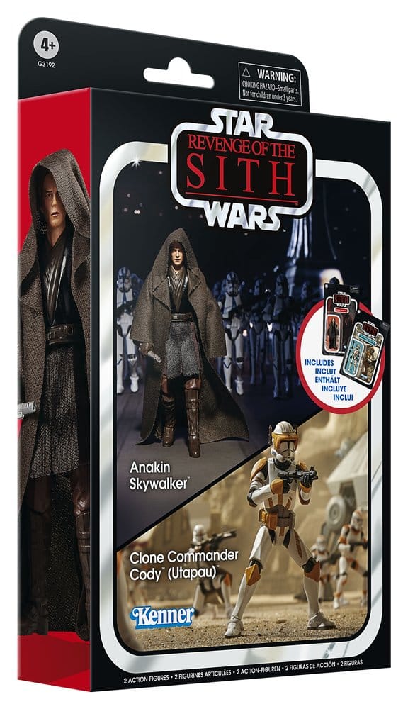 Star Wars Episode III Vintage Collection pack 2 figurines Anakin Skywalker & Clone Commander Cody (Utapau) 10 cm