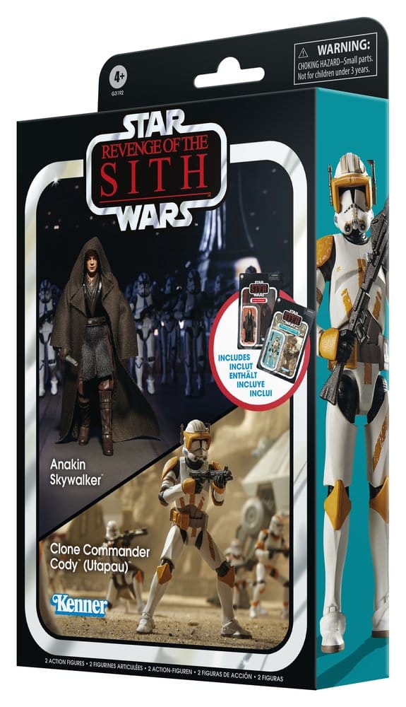 Star Wars Episode III Vintage Collection pack 2 figurines Anakin Skywalker & Clone Commander Cody (Utapau) 10 cm