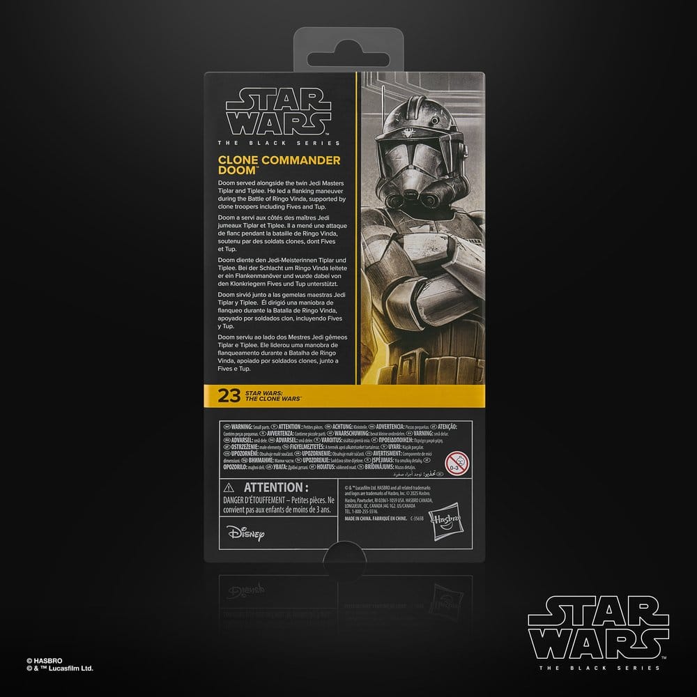 Star Wars: The Clone Wars Black Series figurine Clone Commander Doom 15 cm