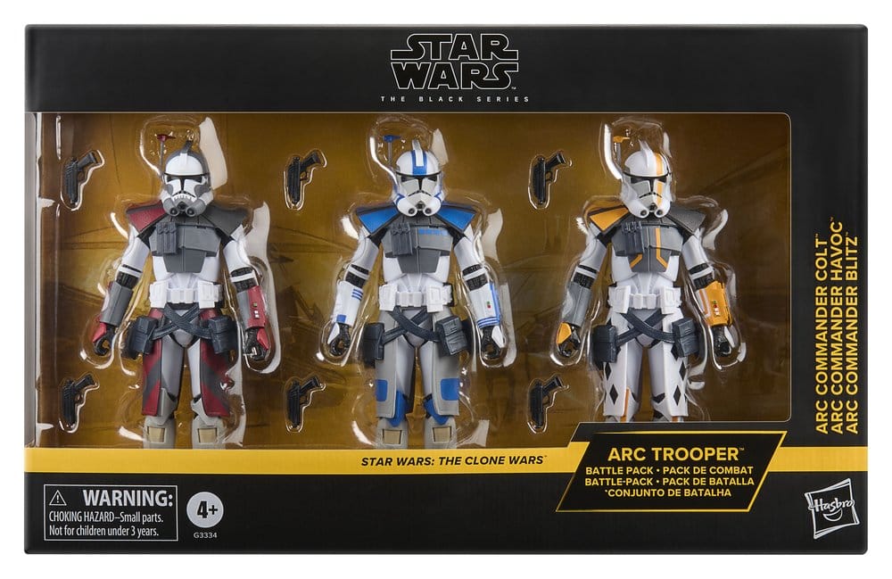 Star Wars: The Clone Wars Black Series pack 3 figurines ARC Trooper Havoc, Colt & Blitz 15 cm