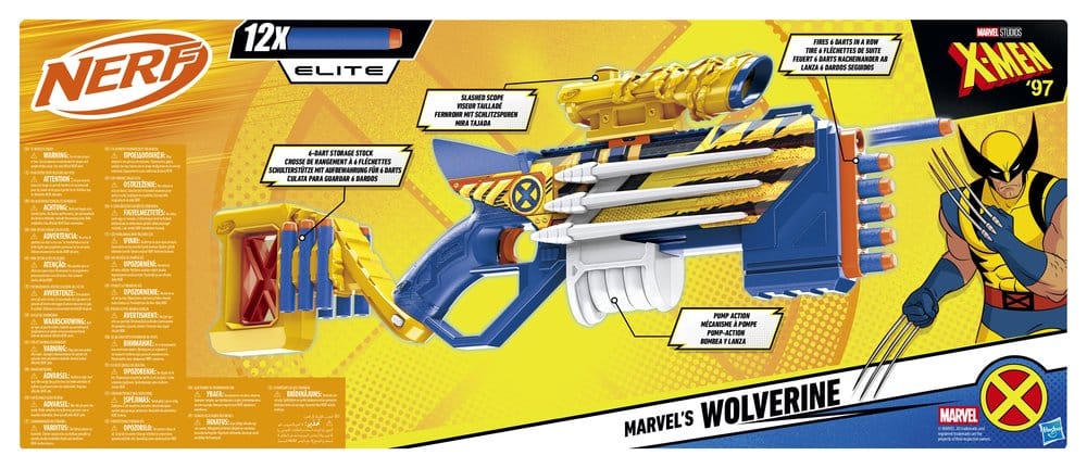 X-Men '97 NERF blaster à fléchettes Marvel's Wolverine