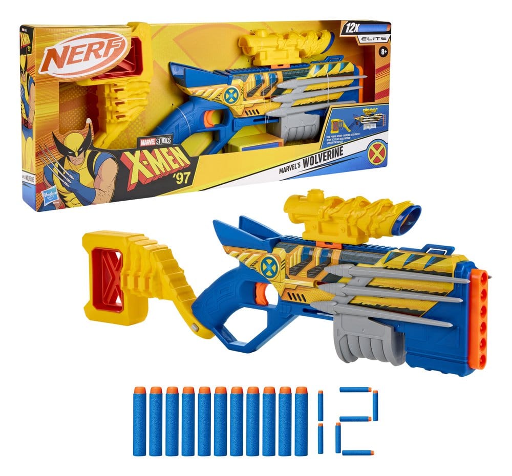 X-Men '97 NERF blaster à fléchettes Marvel's Wolverine
