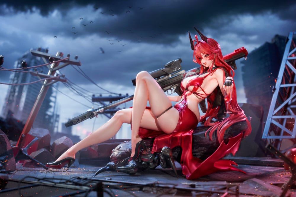 Goddess of Victory: Nikke statuette PVC 1/4 Red Hood Nonsense Red Deluxe Edtition 28 cm