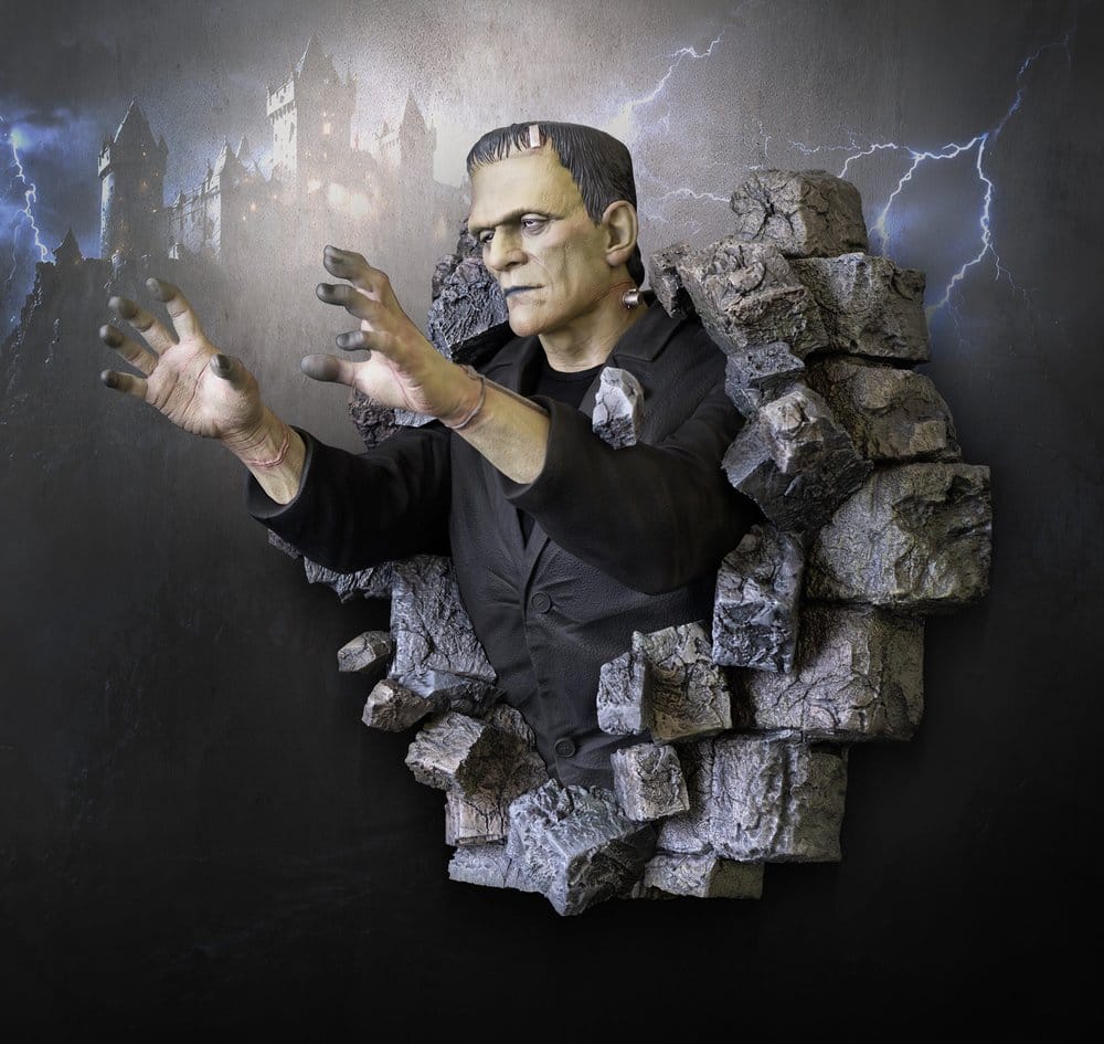 Frankenstein sculpture murale 1/1 Boris Karloff as Frankenstein's Monster 94 x 94 cm