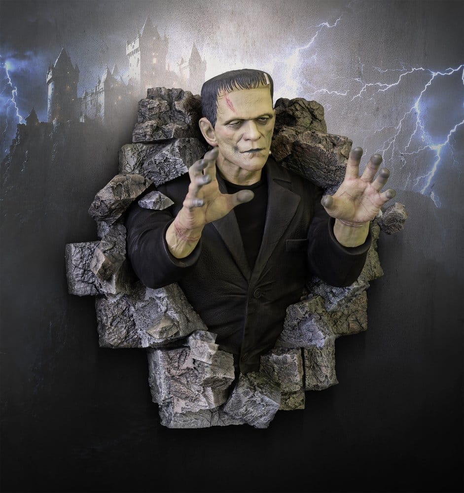 Frankenstein sculpture murale 1/1 Boris Karloff as Frankenstein's Monster 94 x 94 cm