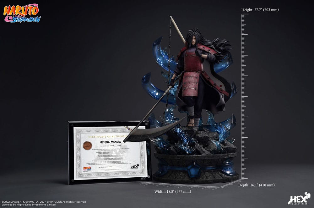 Naruto Shippuden statuette 1/4 Master Museum Uchiha Madara 70 cm