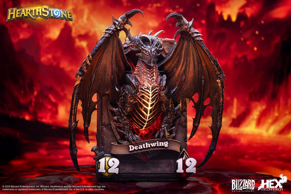 Hearthstone statuette 3D Art Frame Deathwing 34 cm