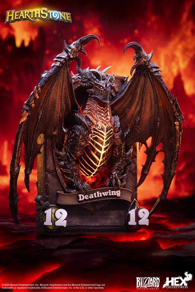 Hearthstone statuette 3D Art Frame Deathwing 34 cm