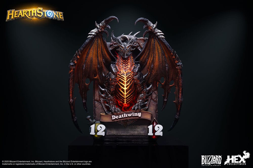 Hearthstone statuette 3D Art Frame Deathwing 34 cm