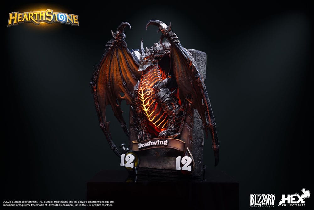 Hearthstone statuette 3D Art Frame Deathwing 34 cm