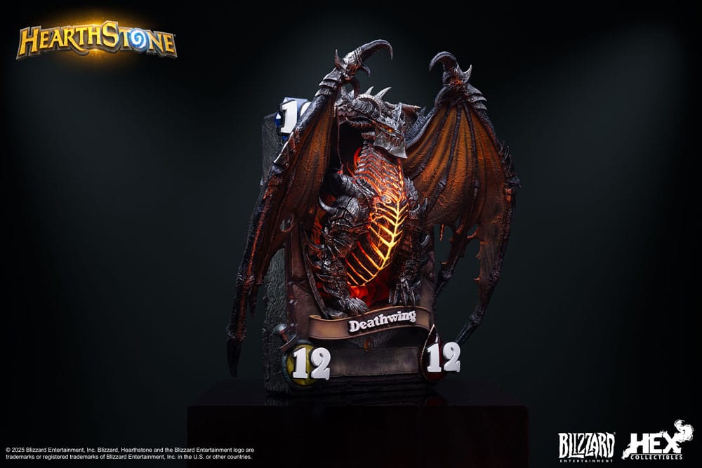 Hearthstone statuette 3D Art Frame Deathwing 34 cm