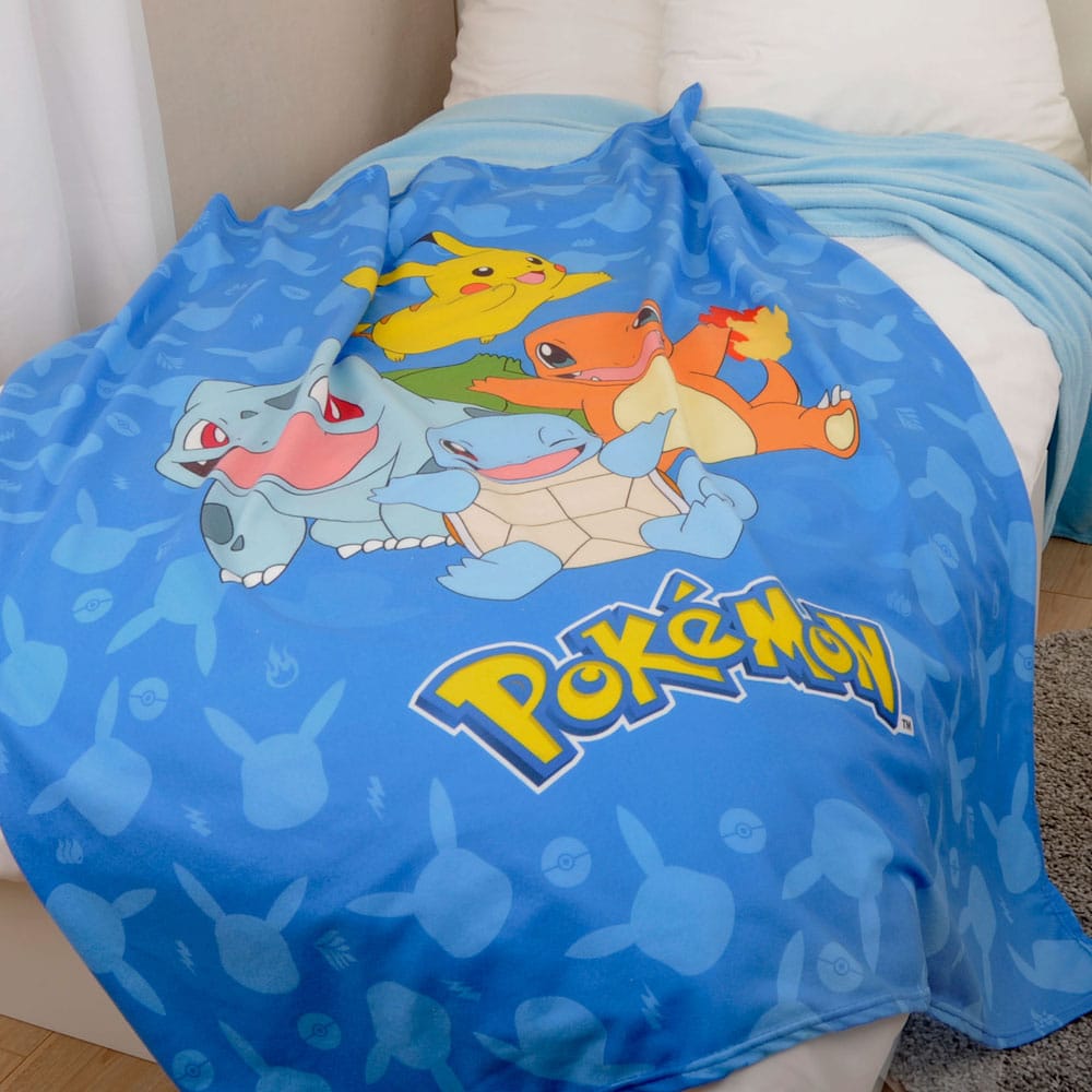 Pokémon couverture polaire Starter Pokémon 130 x 160 cm