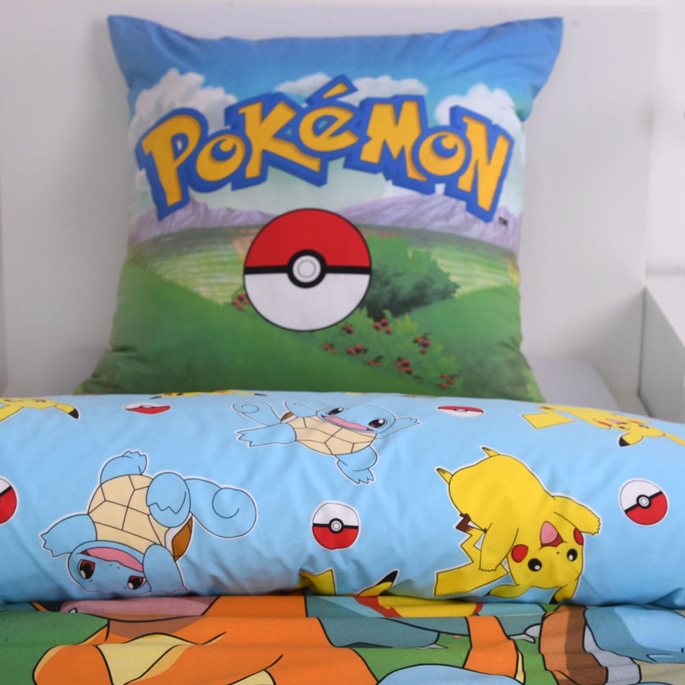 Pokemon parure de lit Group A 135 x 200 cm / 80 x 80 cm