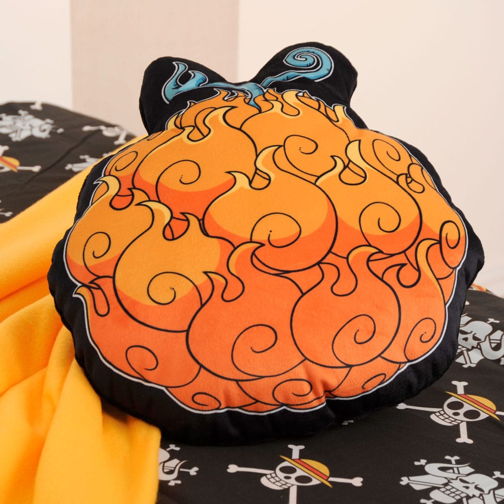 One Piece oreiller Mera Mera no Mi 45 cm