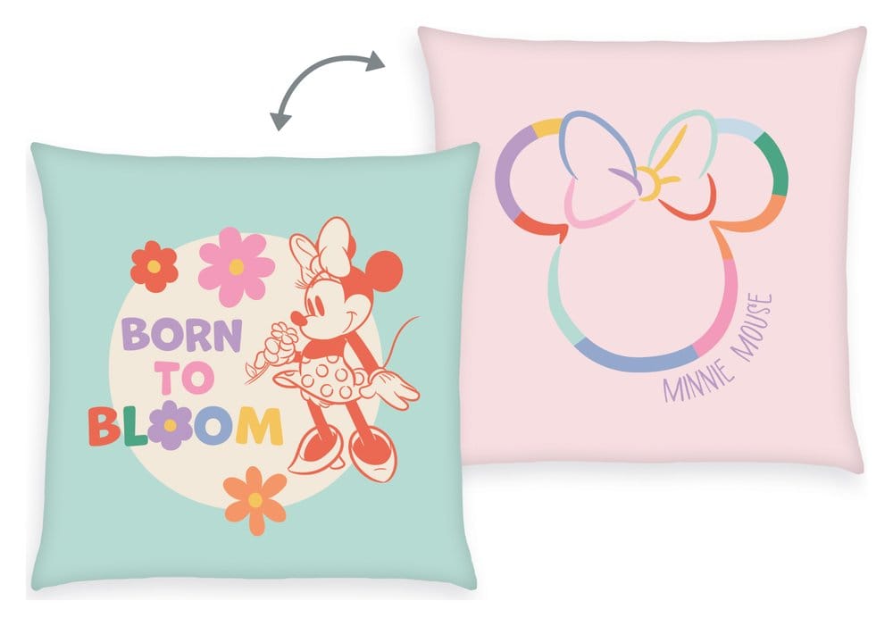 Disney coussin Soft Velboa Minnie Mouse Born to Bloom 40 x 40 cm