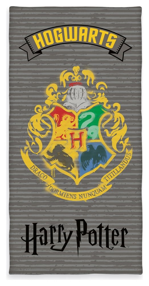 Harry Potter serviette velours Hogwarts 75 x 150 cm