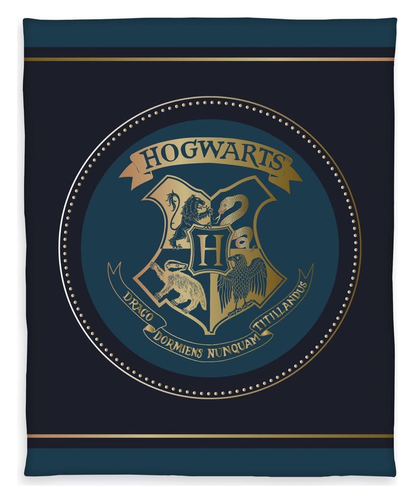 Harry Potter Couverture Polaire Hogwarts Crest 130 x 160 cm