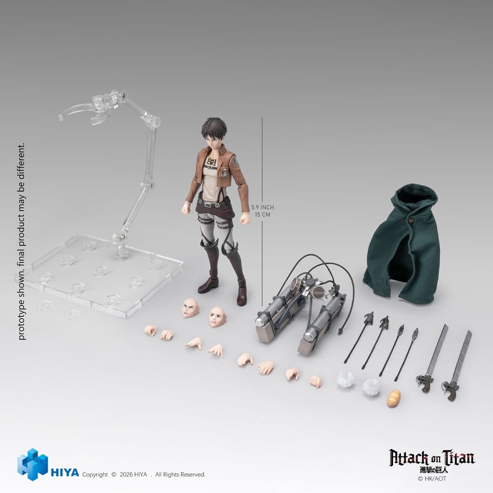 Attack on Titan Exquisite Basic Series figurine 1/12 Eren Yeager 15 cm
