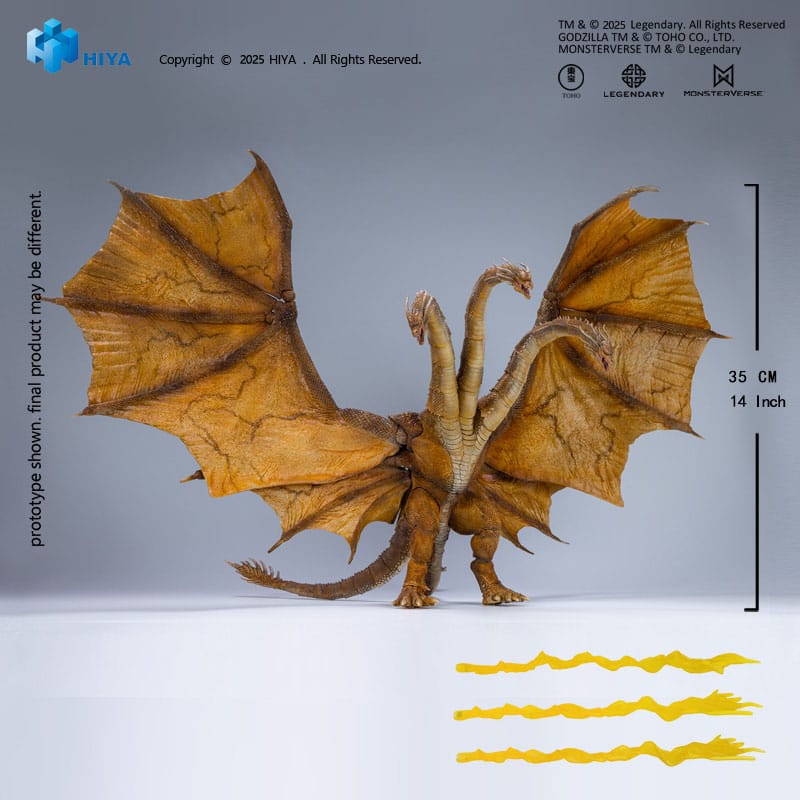 Godzilla: King of the Monsters 2019 figurine Exquisite Basic King Ghidorah 2.0 25 cm