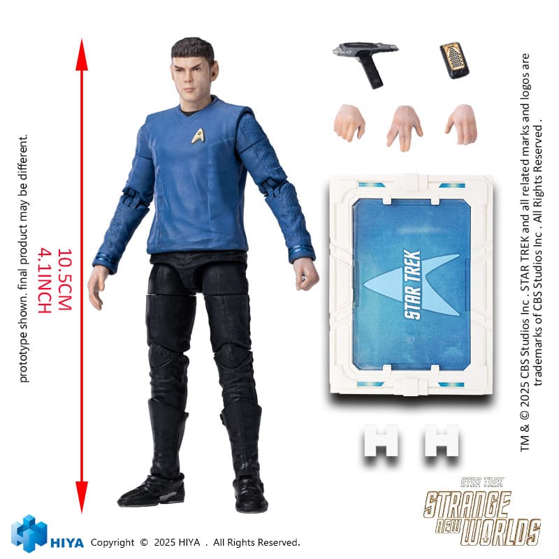 Star Trek Strange New Worlds figurine 1/18 Exquisite Mini Series Spock 11 cm