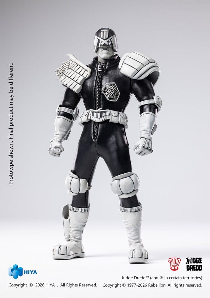 Judge Dredd Exquisite Super figurine 1/12 Judge Dredd Black & White Ver. 15 cm