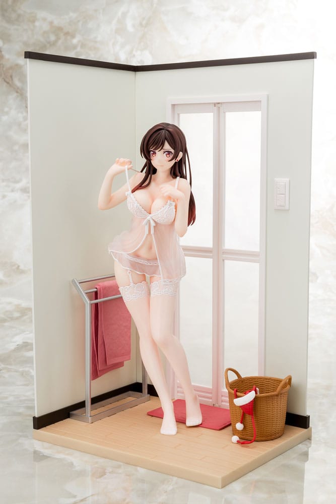Rent-A-Girlfriend statuette PVC 1/6 Chizuru Mizuhara See-through lingerie figure angel white Ver. 23 cm